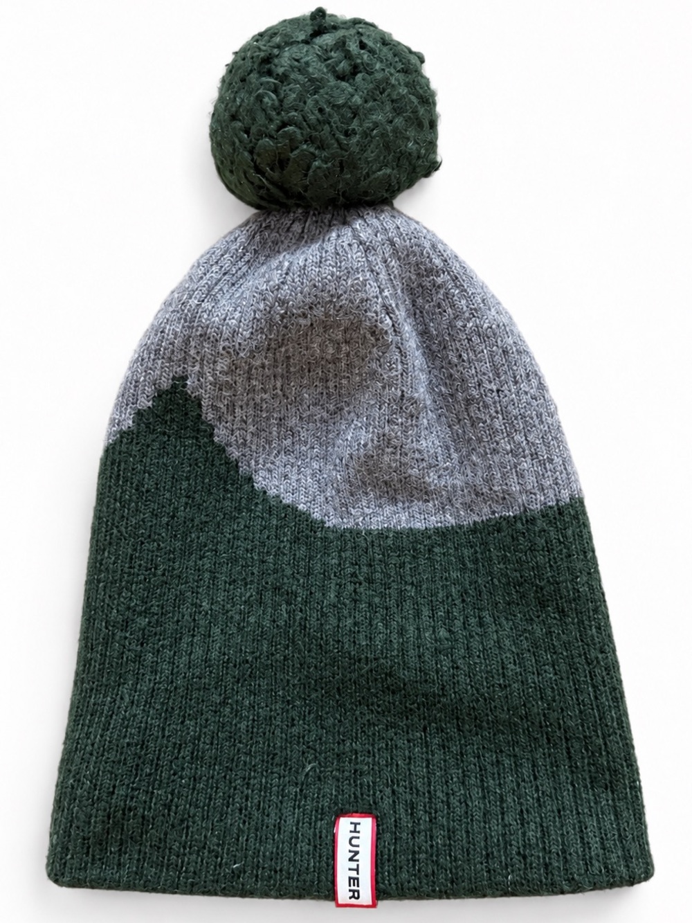 HUNTER Original Moustache Bobble Pom Pom Beanie Cap Hat
